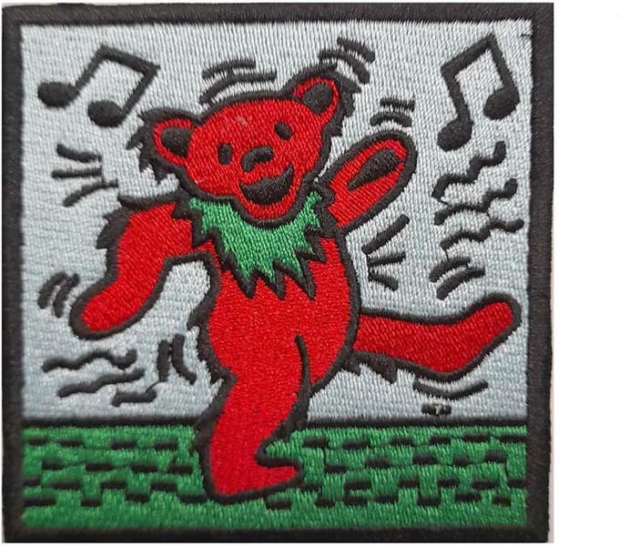 Grateful Dead - Dancing Bear Patch - Multicolours