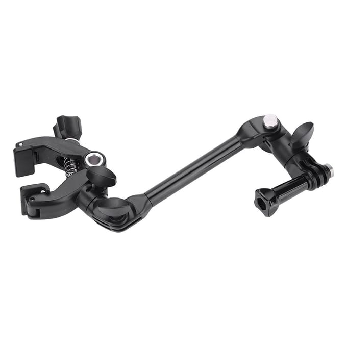 K6 Gitaarklem 360 Rotatie Monopod Montage Arm Standaard Klem voor Gopro Xiaoyi Sjcam black