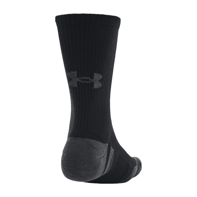 Under Armour Performance Tech Crew Sokken voor volwassenen (pak van 3) (Zwart)