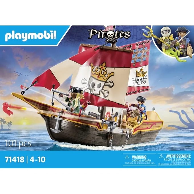 Playmobil Piraat tegen Zeepiraat Schip Speelset - 71418