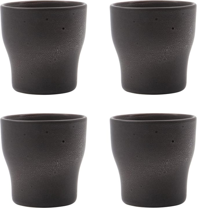 House Doctor Thermobeker Liss donkergrijs 9 cm - 4 stuks