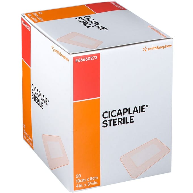 Cicaplaie Verband Steriel 10cm x 8cm 50 Pleister