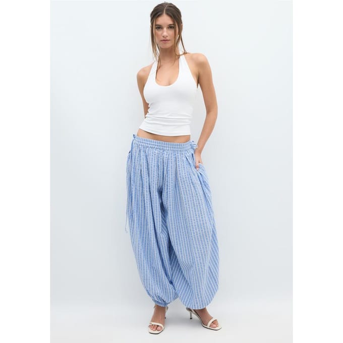 Stradivarius Basic haltertop  Wit XS