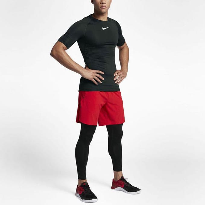 Nike Pro Dri-FIT Trainings T-shirt met Korte Mouwen Heren Tops Zwart 838092-010 M black