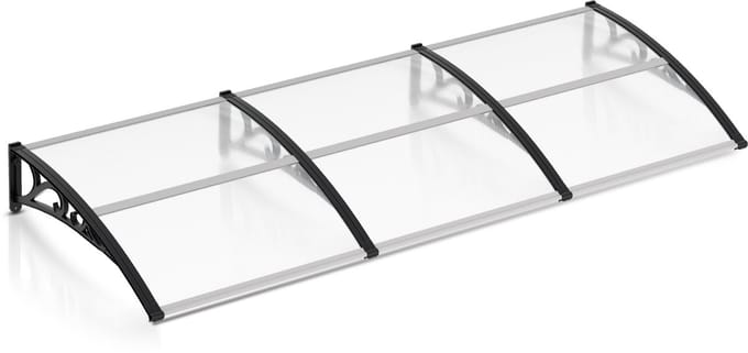 Deurluifel - Afdak deurluifel voor Voordeur en Buitenterras - 300 cm breed - 300x100cm - transparant