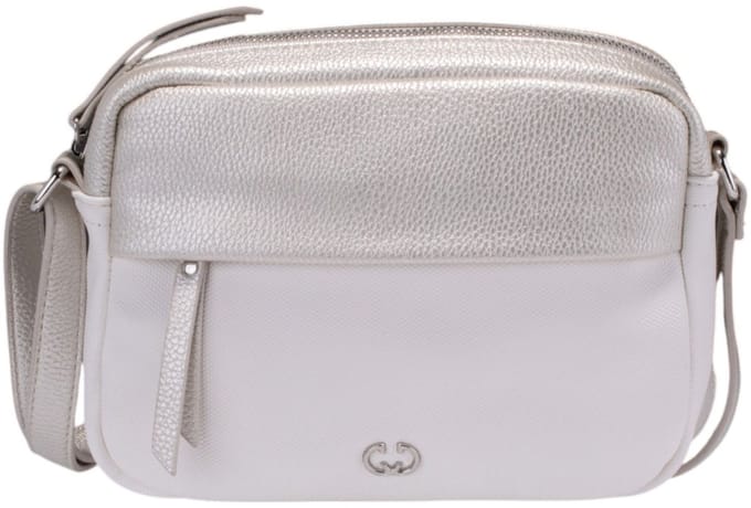 GERRY WEBER Schoudertas Keep In Mind Shoulderbag Metallic Cold Zilverkleurig