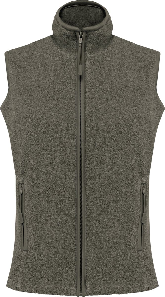 Kariban Bodywarmer van microfleece dames K906 - Green Marble Heather - L