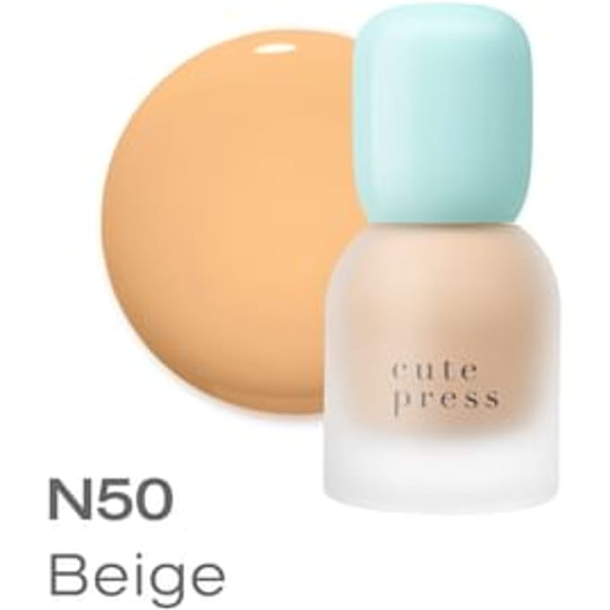 Cute Press - Hybrid Brightening Foundation SPF 50 PA++++ N50 Beige