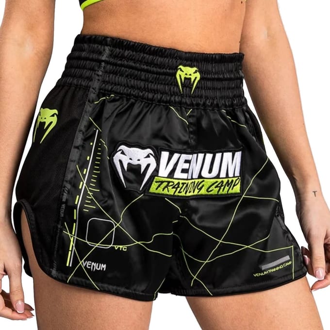 Venum Training Camp 4.0 Dames Muay Thai Short Zwart Neon Groen - M