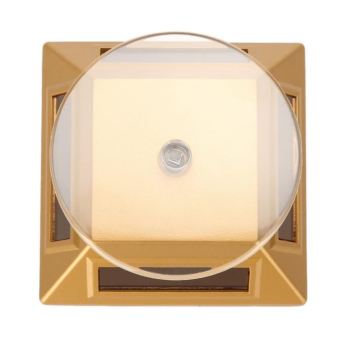 Solar Showcase 360 graden draaiplateau roterende sieraden organizer displaystandaard (Goud) beige