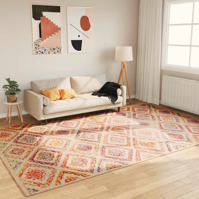 vidaXL - Vloerkleed - wasbaar - 190x300 - cm - meerkleurig