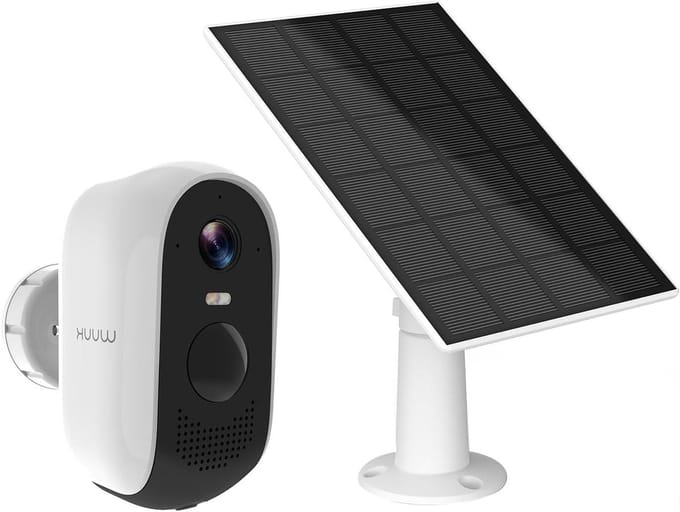 Buiten Camera - Zonne Camera - Huis Beveiligen - 2K QHD Beeld - 135 Graden Kijkhoek - Wit