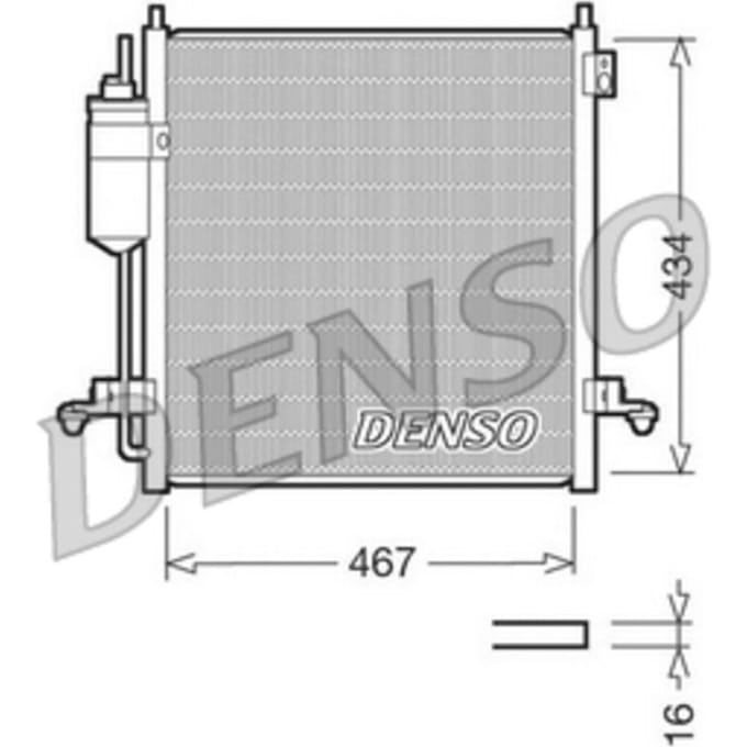 Condensator, airconditioning DENSO DCN45001