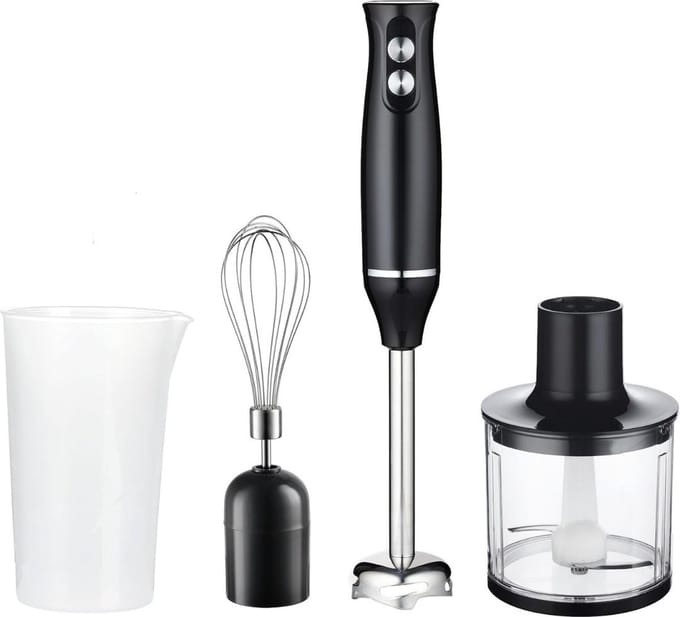 VELTRR® Staafmixer - Hakmolen - Keukenmachine - Zwart