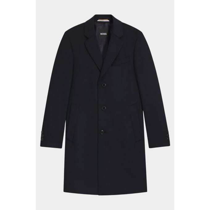 BOSS Black Wollen Jas Blauw H-Hyde-254 10273687 01 50549187/404