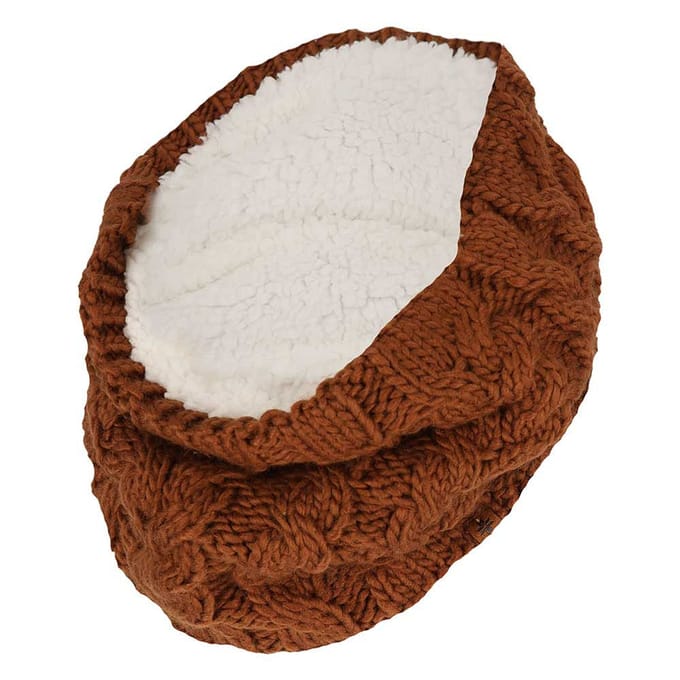 Ski Colsjaal dames - Fashion - One Size - Midden Bruin