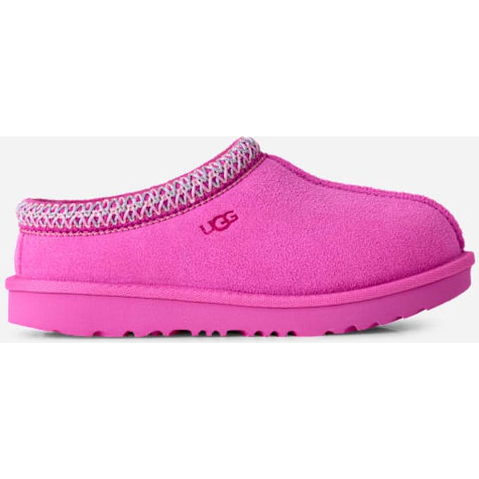UGG® Tasman II for Kids in Bright Fuchsia, Size 3, Suede/Polyester/Wool