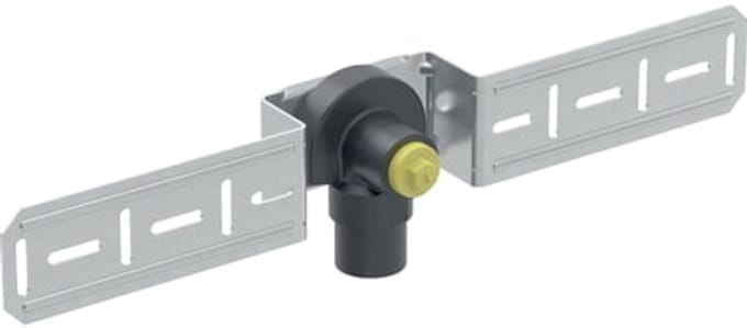 Geberit FlowFit aansluithoek 90° voorgemonteerd, enkel, verzet, geïsoleerd, DN 12, 619.630.00.1