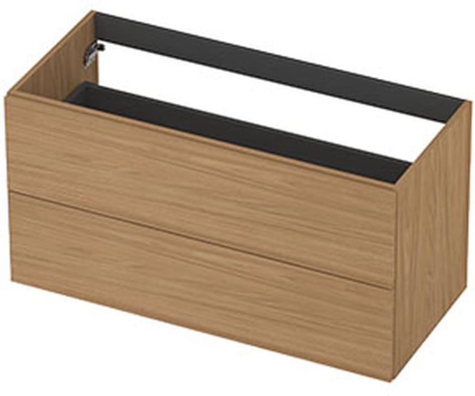 INK - Onderkast 2L Decor Softclose Tbv Greep - 1000x450x520 Mm - Blank Eiken