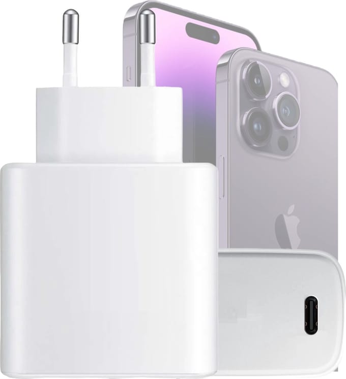 45w usb C adapter zwart - Snellader - Usb C oplader - 45 watt