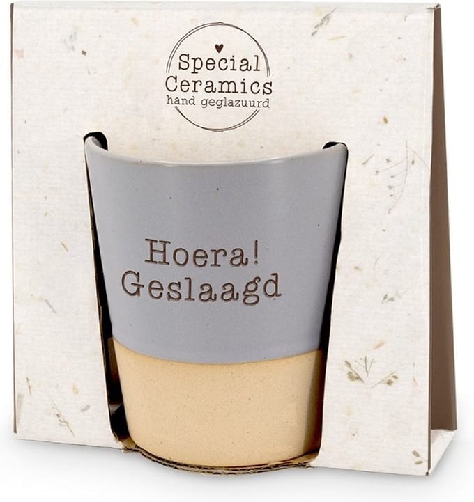 Koffiemok zonder oor - Geslaagd