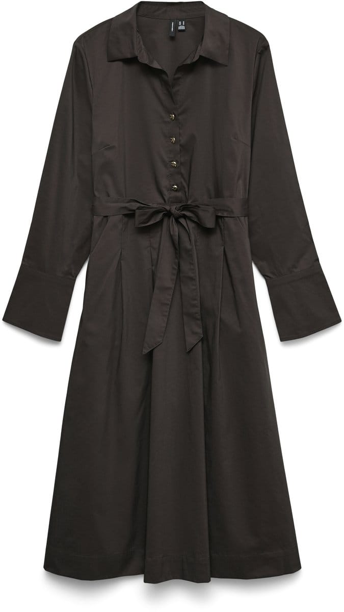 VERO MODA - VMFRIBA LS CALF DRESS WVN GA - Dames - Maxi jurken