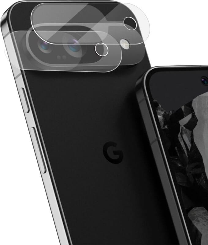 IMAK Camera Lens Protector - Geschikt voor Google Pixel 9 Camera Lens Protector - IMAK 9H Tempered Glass Duo-Pack - Transparant