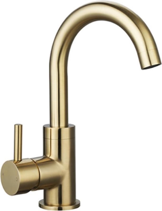 Wastafelkraan Sanilux Largo 24,4 cm Goud