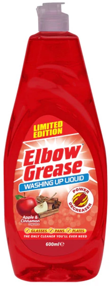 Apple & Kaneel Afwasmiddel Elbow Grease 600ml - Afwasmiddel - 600ml, geur: appel en kaneel