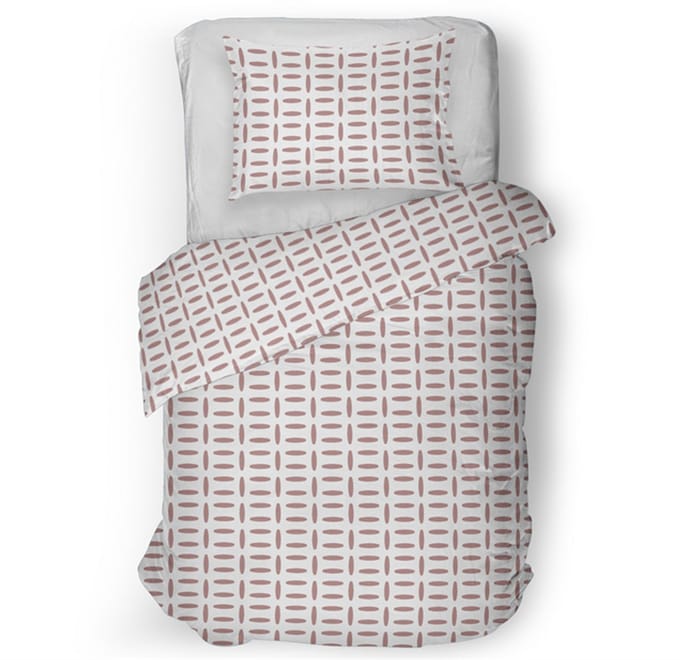 Snoozing Carla Dekbedovertrek - Eenpersoons - 140x200/220 cm - Pink