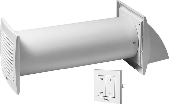 Europlast - Decentrale WTW-unit Ø100 mm met schakelaar - EER100S