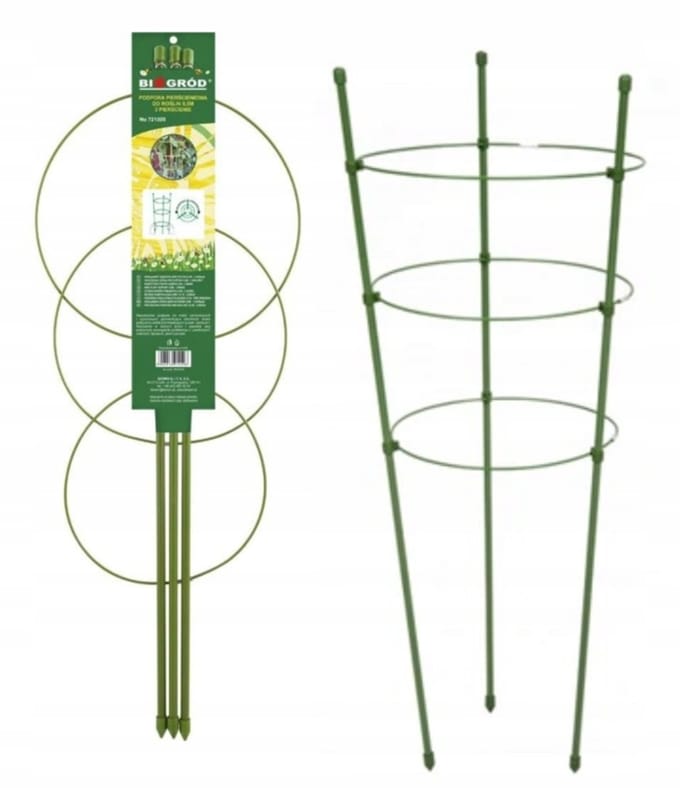 Ringsteun voor planten 3 ringen 75 cm