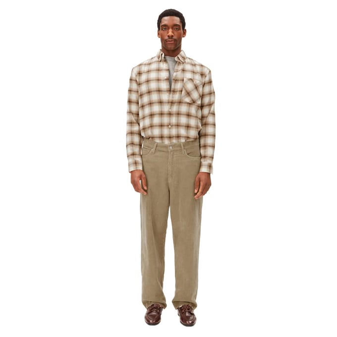 Wide leg corduroy broek van katoenmix model 'JAAMEO'
