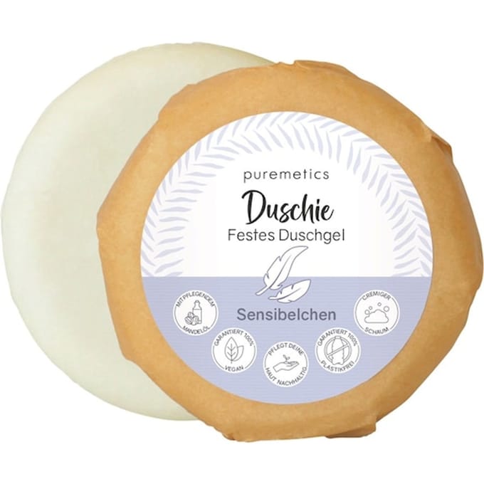 puremetics Doucheverzorging Duschie Gevoelig Blokzeep Unisex 60 g