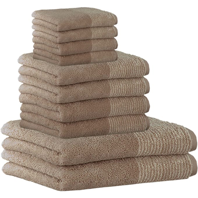 Cawoe Handdoek Luxury Home C Two-Tone Een maat, 50x100 Set van 10