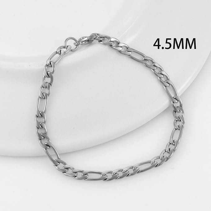 Dunne schakelarmband - zilver - LMPiercings