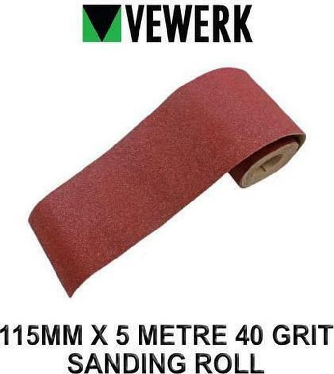 Schuurpapier op rol 115 mm x 5 meter korrel 40