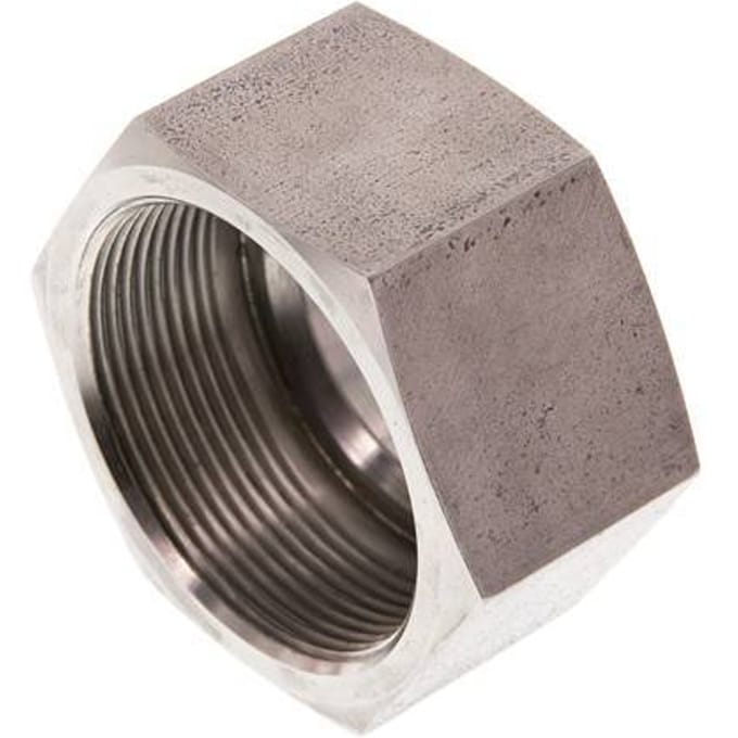 M52x2 x 38S RVS Wartelmoer voor Snijring - UNL-S-38-S