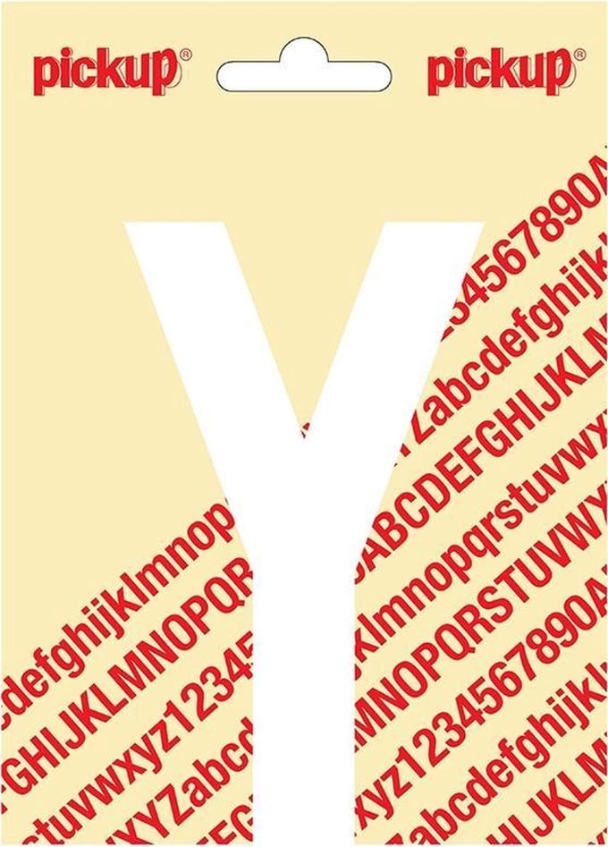 Pickup plakletter Nobel 120mm wit Y - 31012120Y