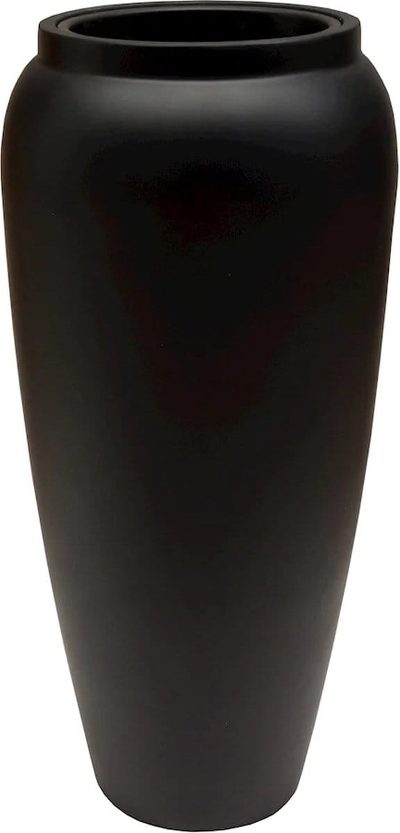 Plantenbak Hobro | Medium | mat zwart - black | Ø37 x H80 cm