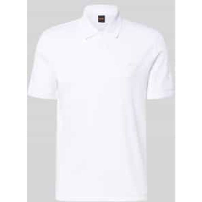 regular fit poloshirt van puur katoen model 'INTERLOCK'