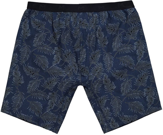 Men Plus - Heren - Longpants FLEXLASTIC® all-over print onderbroek - Inktblauw - Maat L