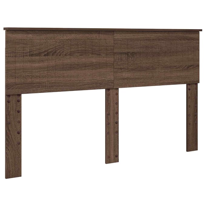 vidaXL Hoofdbord Bruin Eiken Bewerkt hout
