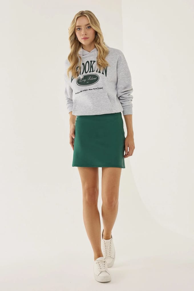 Satin Effen Minirok