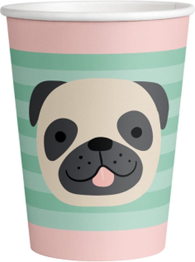 Amscan by Riethmuller - Riethmüller - Bekers (papier) -Hello Pets - (8 stuks)