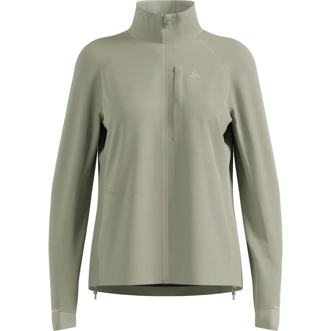 Odlo Zeroweight Pro Warm Hardloopjas Dames-Olijf