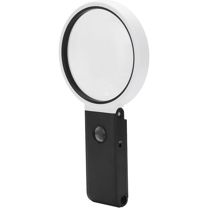 E?7018?C Vergrootglas Draagbaar Opvouwbaar Leesvergrootglas met LED-licht Schaal 3.5X 25X