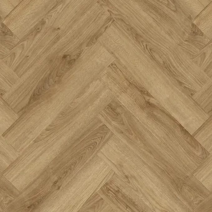 Quick-step Pvc Visgraat Vloer Rigid Click - Heritage Oak Brown - Geïntegreerde Ondervloer - 0,794m2