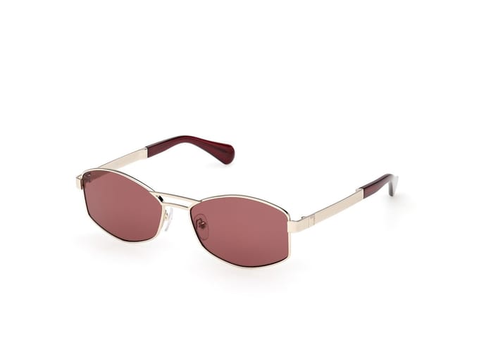 Max&co Mo0139 Dames Zonnebril Bruin,Goud Bordeaux/CAT3 Vrouw