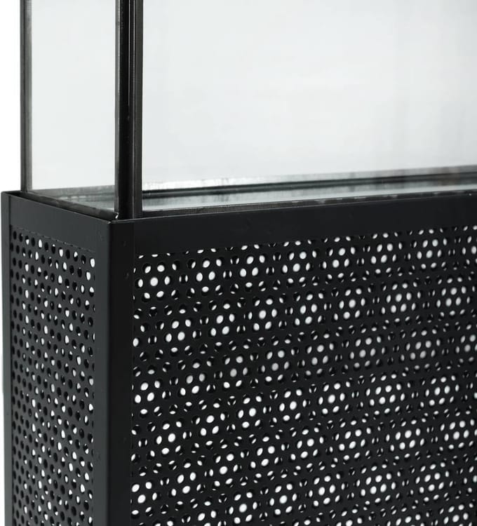 PTMD Sita Lantaarn - 30 x 10 x 58,5 cm - Metaal - Zwart